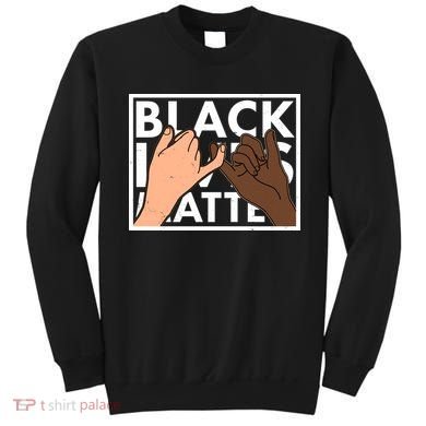 Black Lives Matter Linking Pinkies Unity Sweatshirt