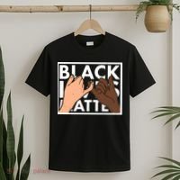 Black Lives Matter Linking Pinkies Unity T-Shirt thumb 2