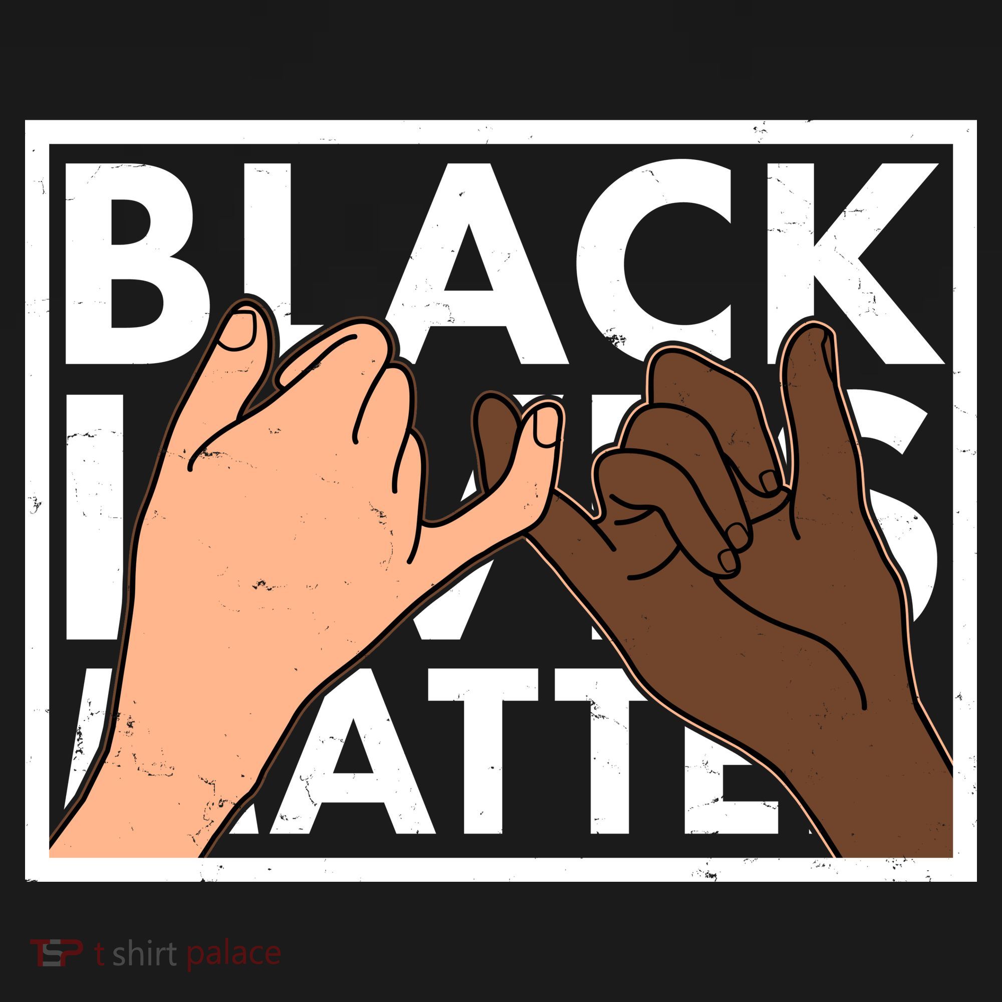 Black Lives Matter Linking Pinkies Unity T-Shirt