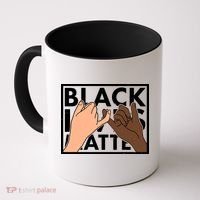 Black Lives Matter Linking Pinkies Unity Coffee Mug thumb 0