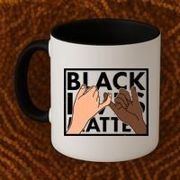 Black Lives Matter Linking Pinkies Unity Coffee Mug thumb 2
