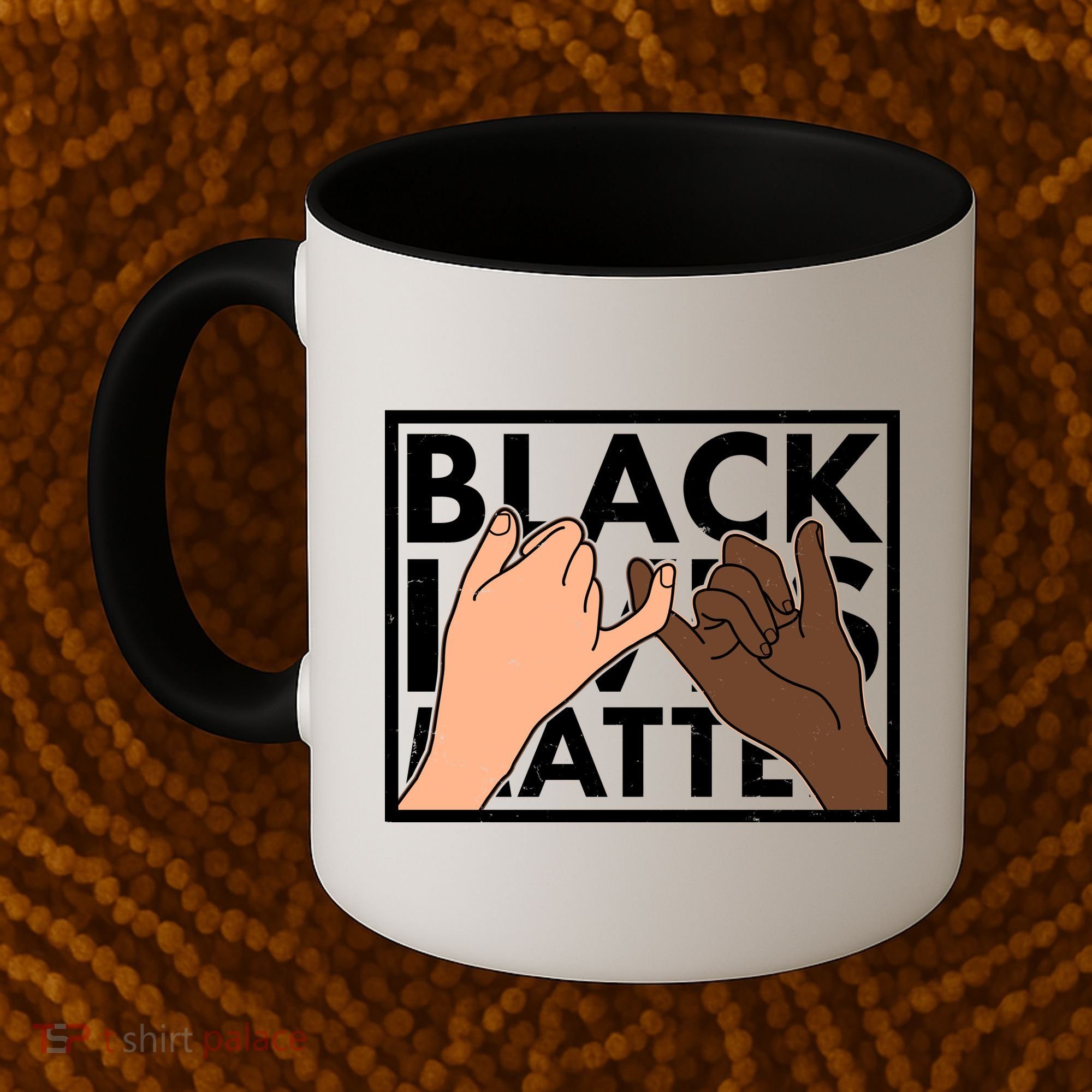 Black Lives Matter Linking Pinkies Unity Coffee Mug