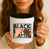 Black Lives Matter Linking Pinkies Unity Coffee Mug thumb 3