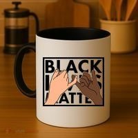 Black Lives Matter Linking Pinkies Unity Coffee Mug thumb 4