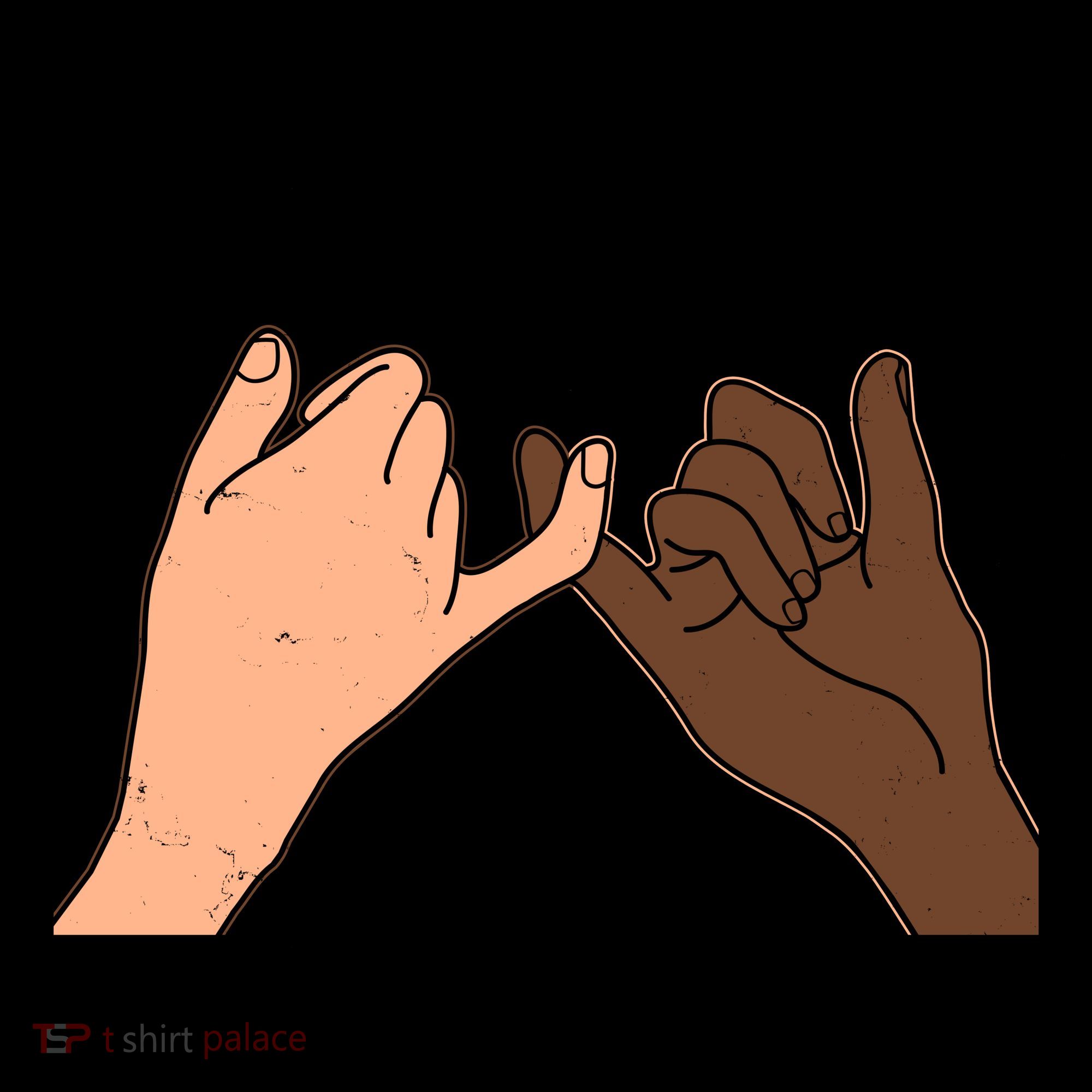 Black Lives Matter Linking Pinkies Unity Coffee Mug