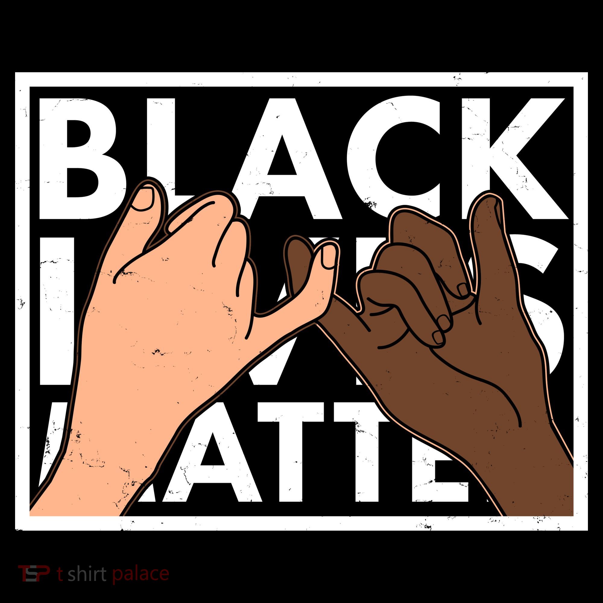 Black Lives Matter Linking Pinkies Unity Women's Hoodie