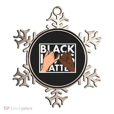 Black Lives Matter Linking Pinkies Unity Ornament