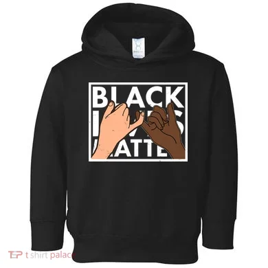 Black Lives Matter Linking Pinkies Unity Toddler Hoodie
