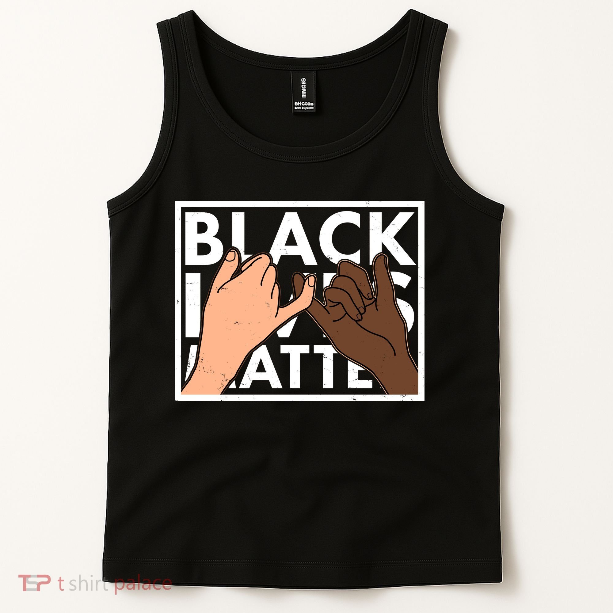 Black Lives Matter Linking Pinkies Unity Tank Top