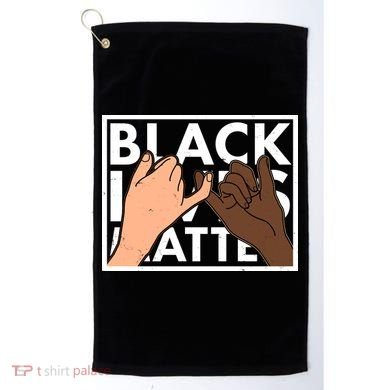 Black Lives Matter Linking Pinkies Unity Golf Towel