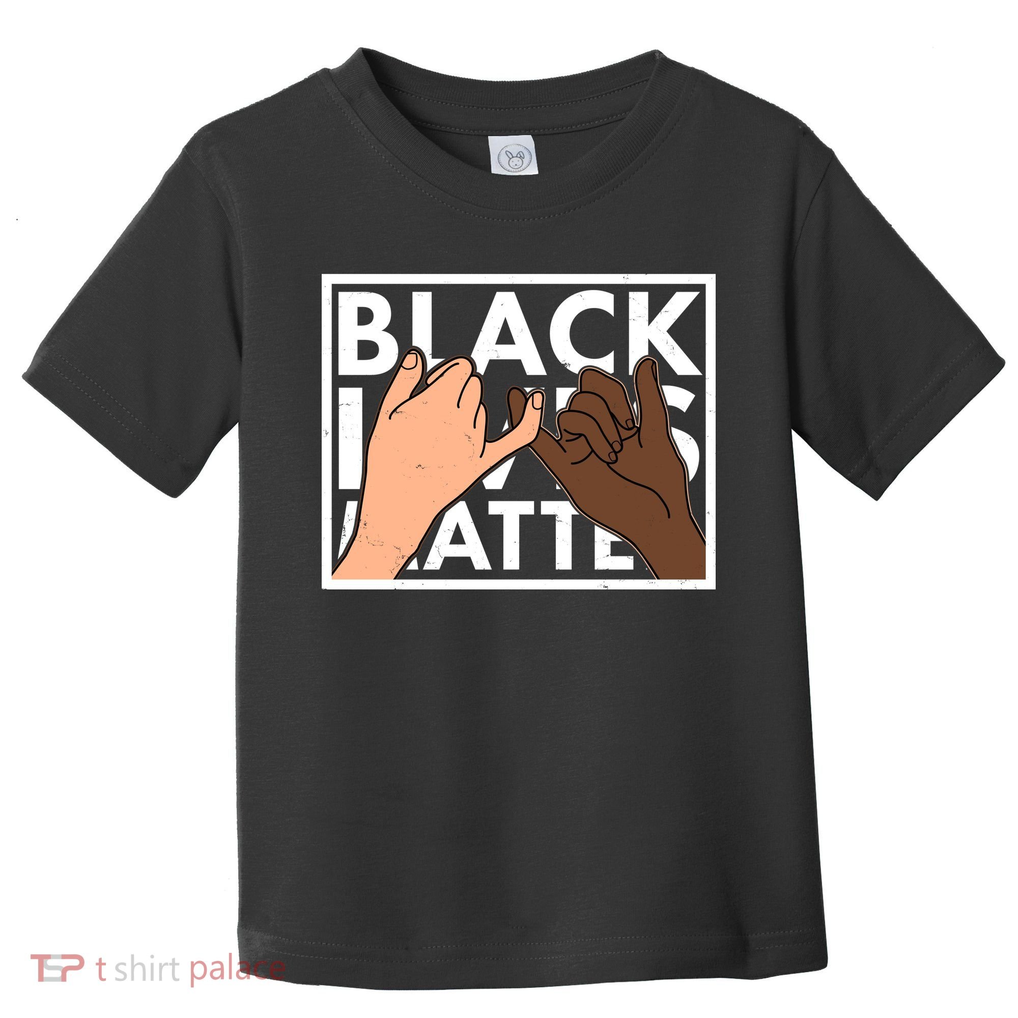 Black Lives Matter Linking Pinkies Unity Toddler T-Shirt