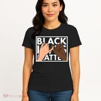 Black Lives Matter Linking Pinkies Unity Women's T-Shirt thumb 4