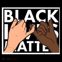 Black Lives Matter Linking Pinkies Unity Kids Sweatshirt thumb 2