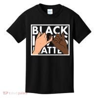 Black Lives Matter Linking Pinkies Unity Kids T-Shirt thumb 0