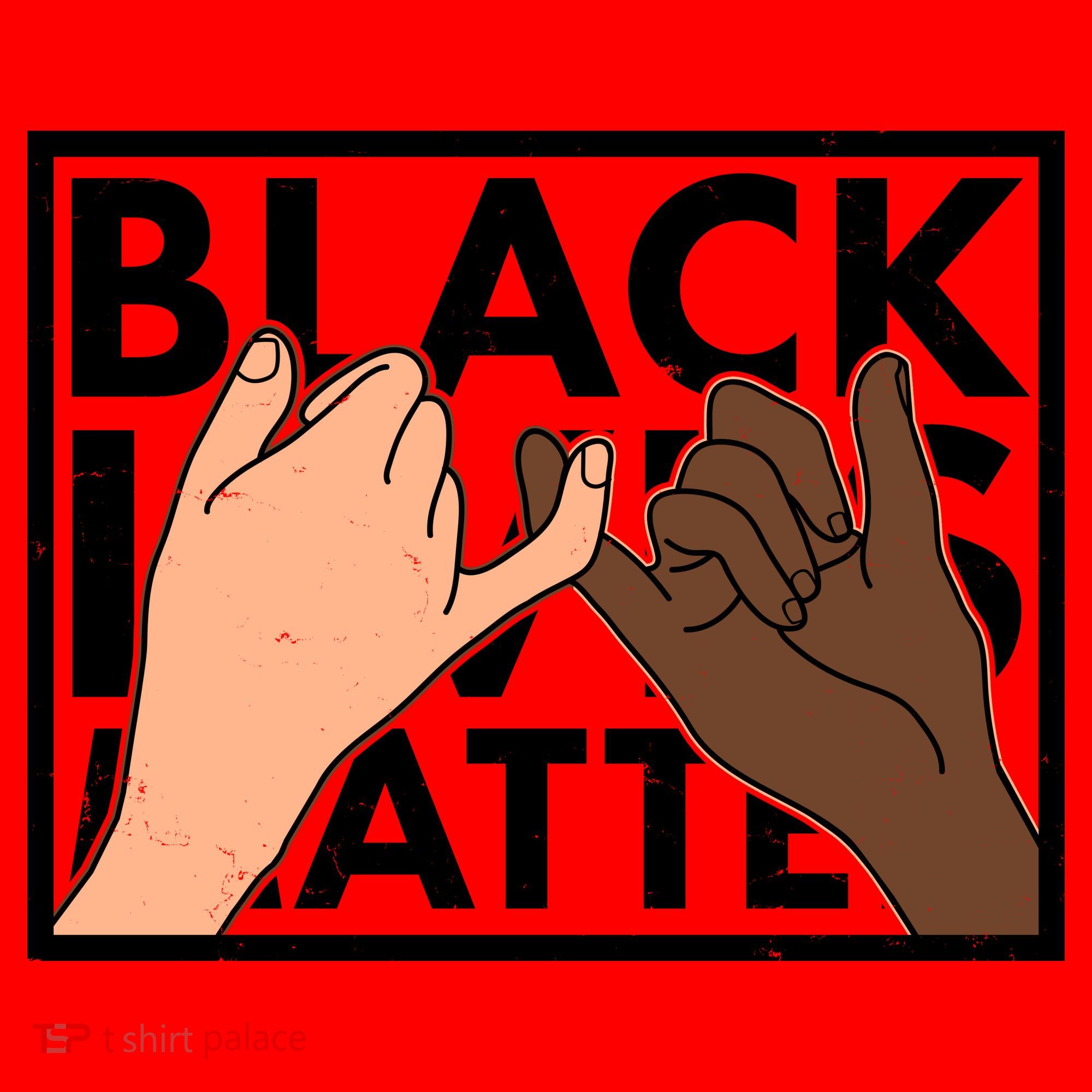 Black Lives Matter Linking Pinkies Unity Santa Hat
