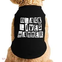 Black Lives Matter Note style  Doggie Tank thumb 0