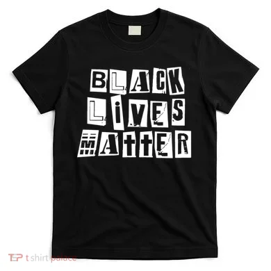 Black Lives Matter Note style  T-Shirt