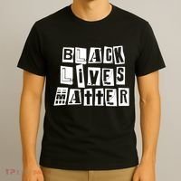 Black Lives Matter Note style  T-Shirt thumb 3