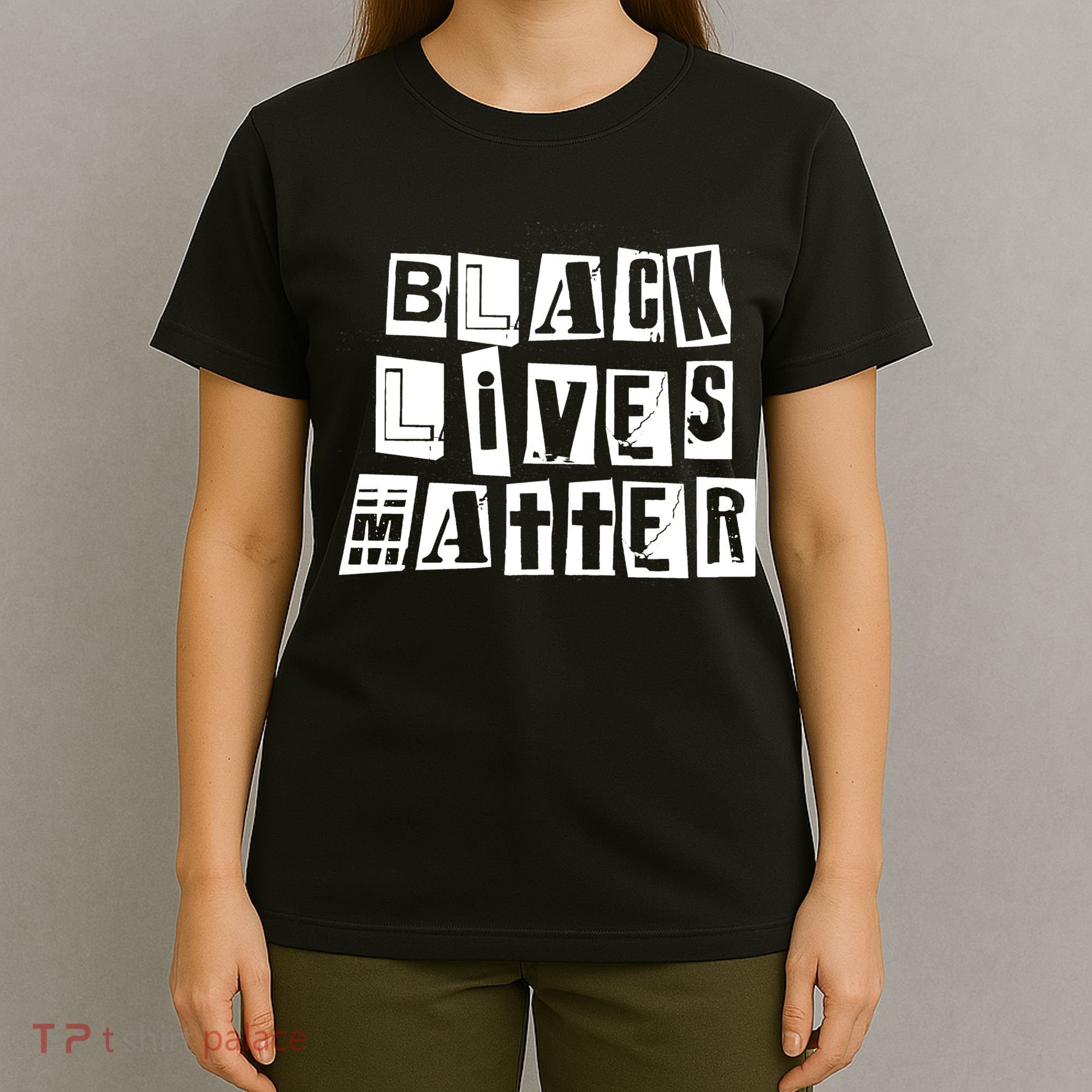 Black Lives Matter Note style  T-Shirt
