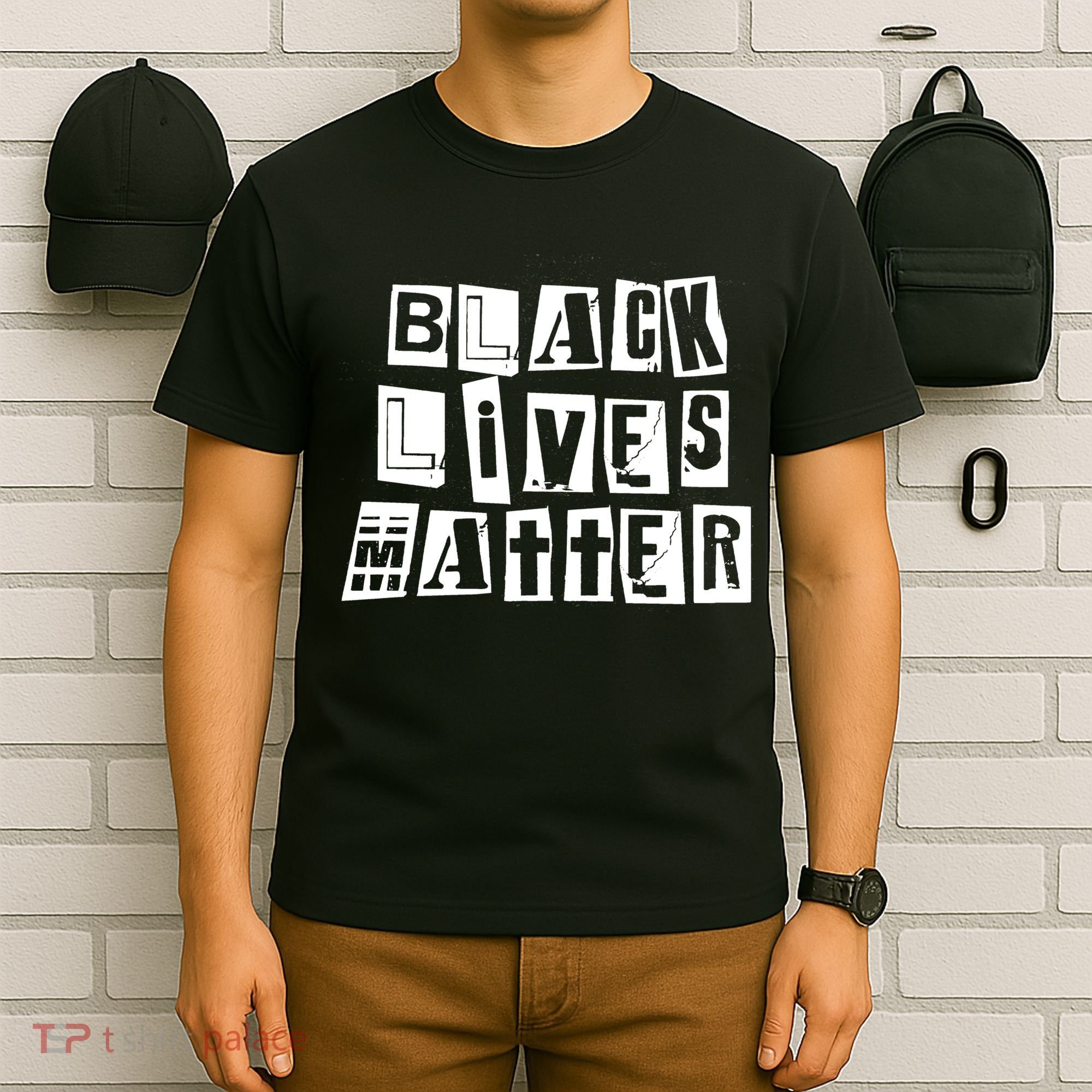 Black Lives Matter Note style  T-Shirt