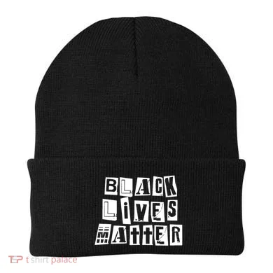Black Lives Matter Note style Beanie