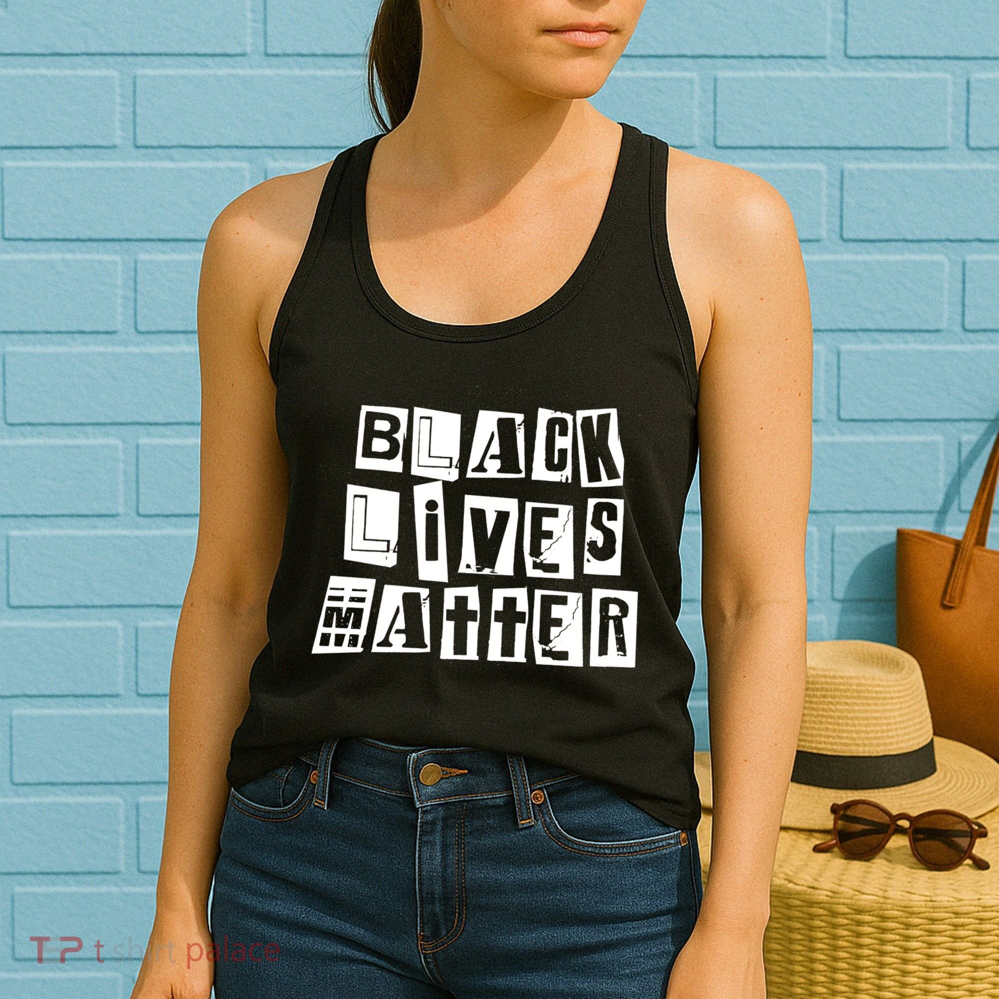 Black Lives Matter Note style  Women's Tank Top