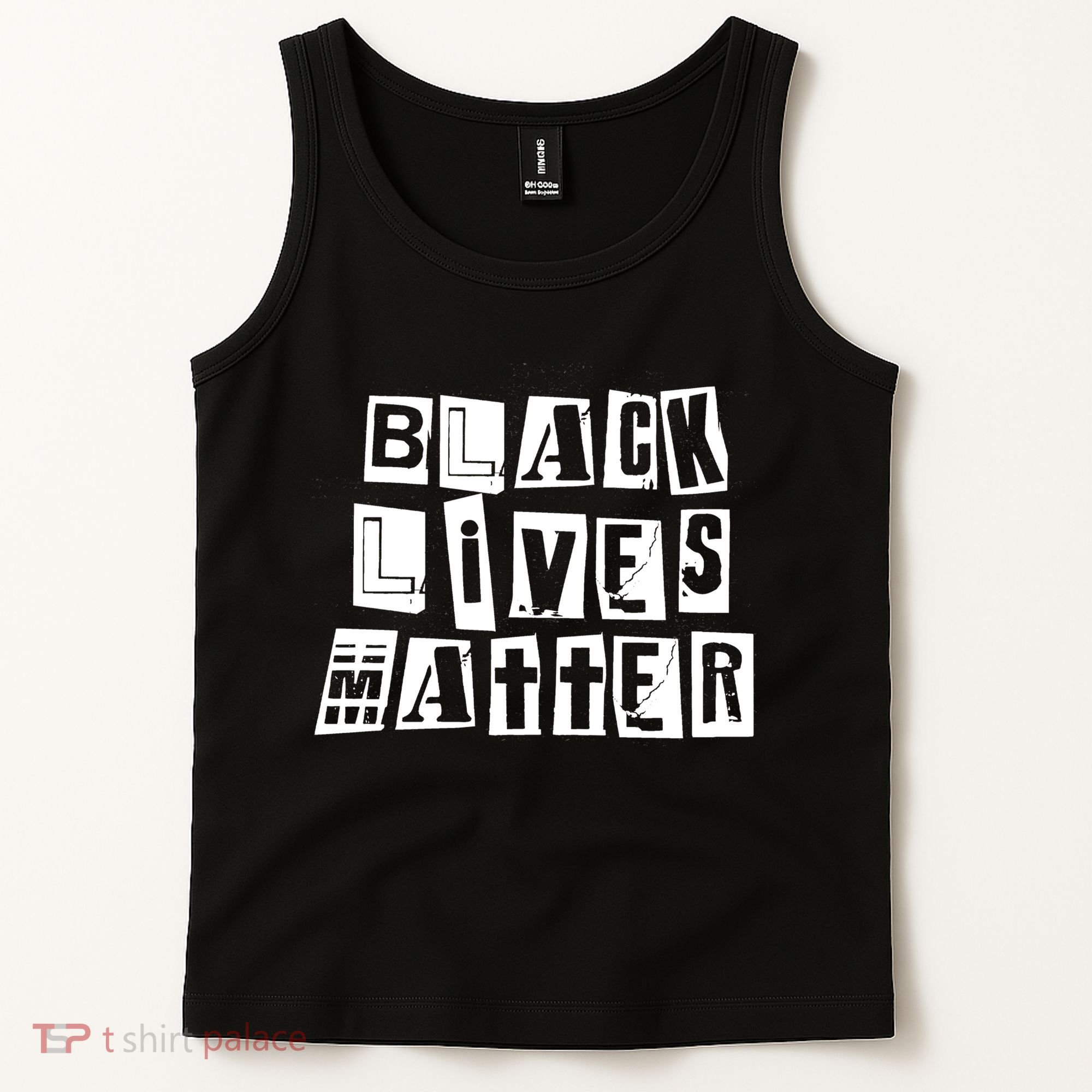 Black Lives Matter Note style  Tank Top