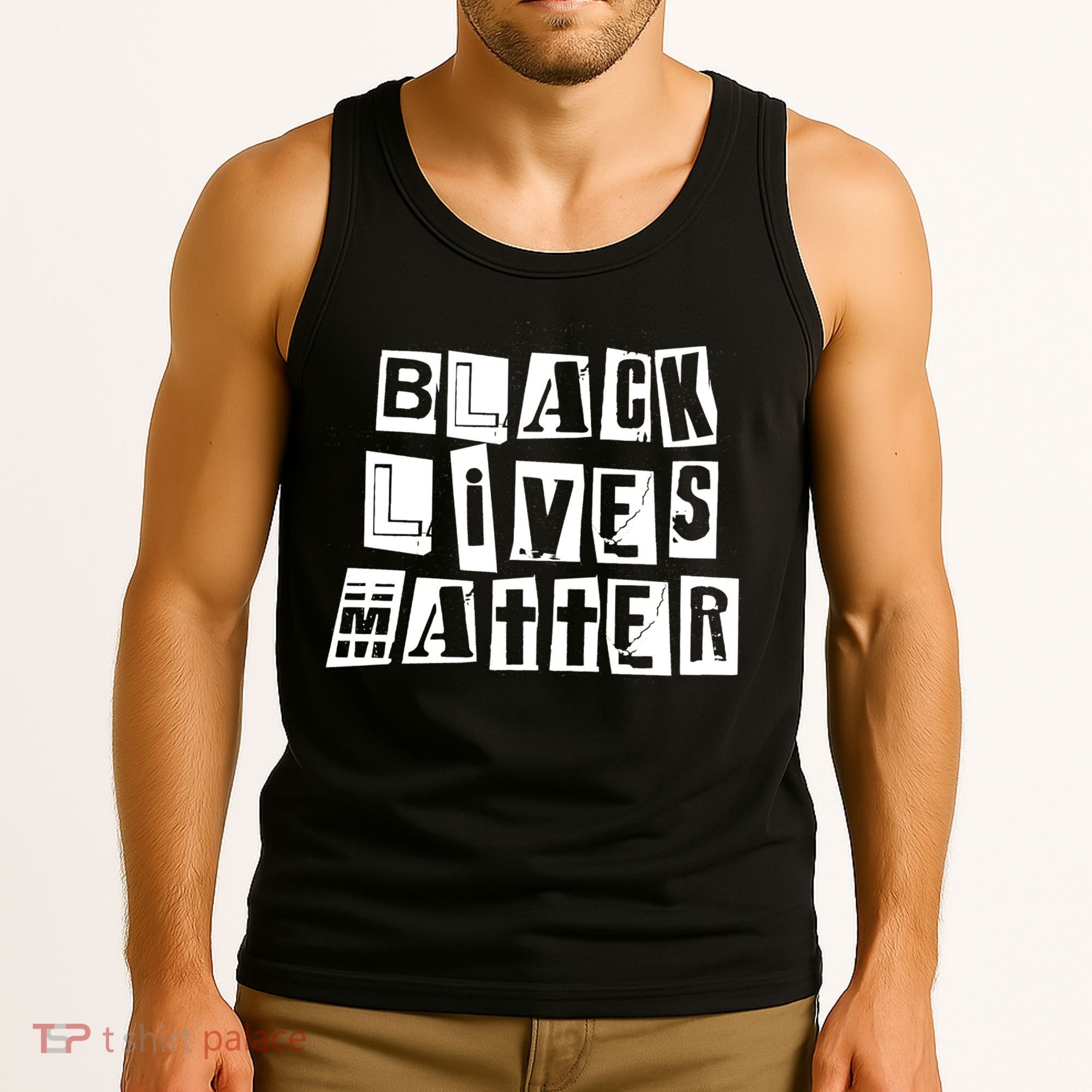 Black Lives Matter Note style  Tank Top