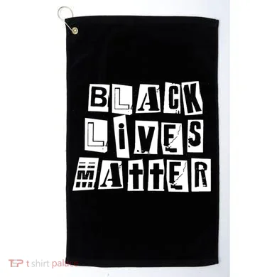 Black Lives Matter Note style  Golf Towel