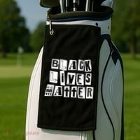 Black Lives Matter Note style  Golf Towel thumb 2