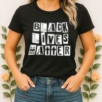 Black Lives Matter Note style  Women's T-Shirt thumb 2