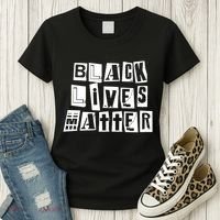 Black Lives Matter Note style  Women's T-Shirt thumb 3