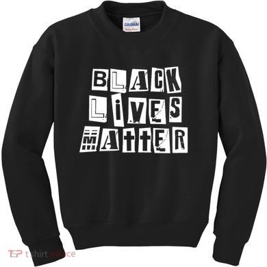 Black Lives Matter Note style  Kids Sweatshirt