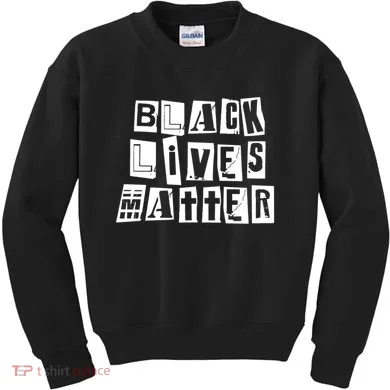 Black Lives Matter Note style  Kids Sweatshirt