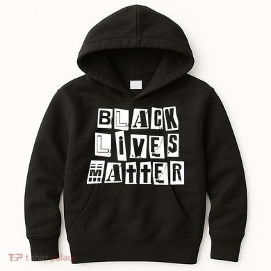 Black Lives Matter Note style  Kids Hoodie