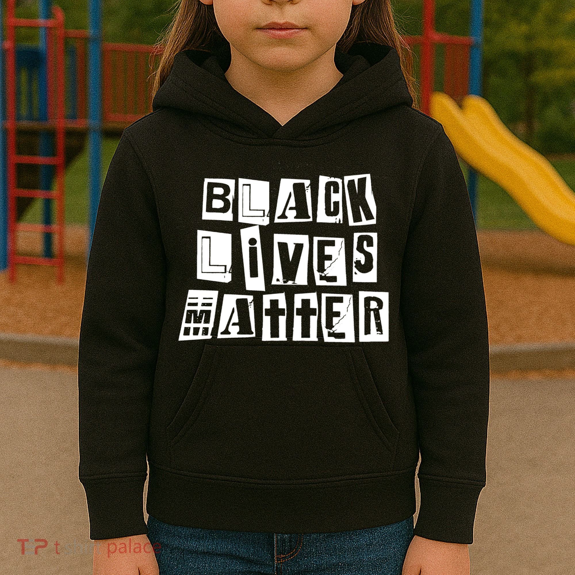 Black Lives Matter Note style  Kids Hoodie