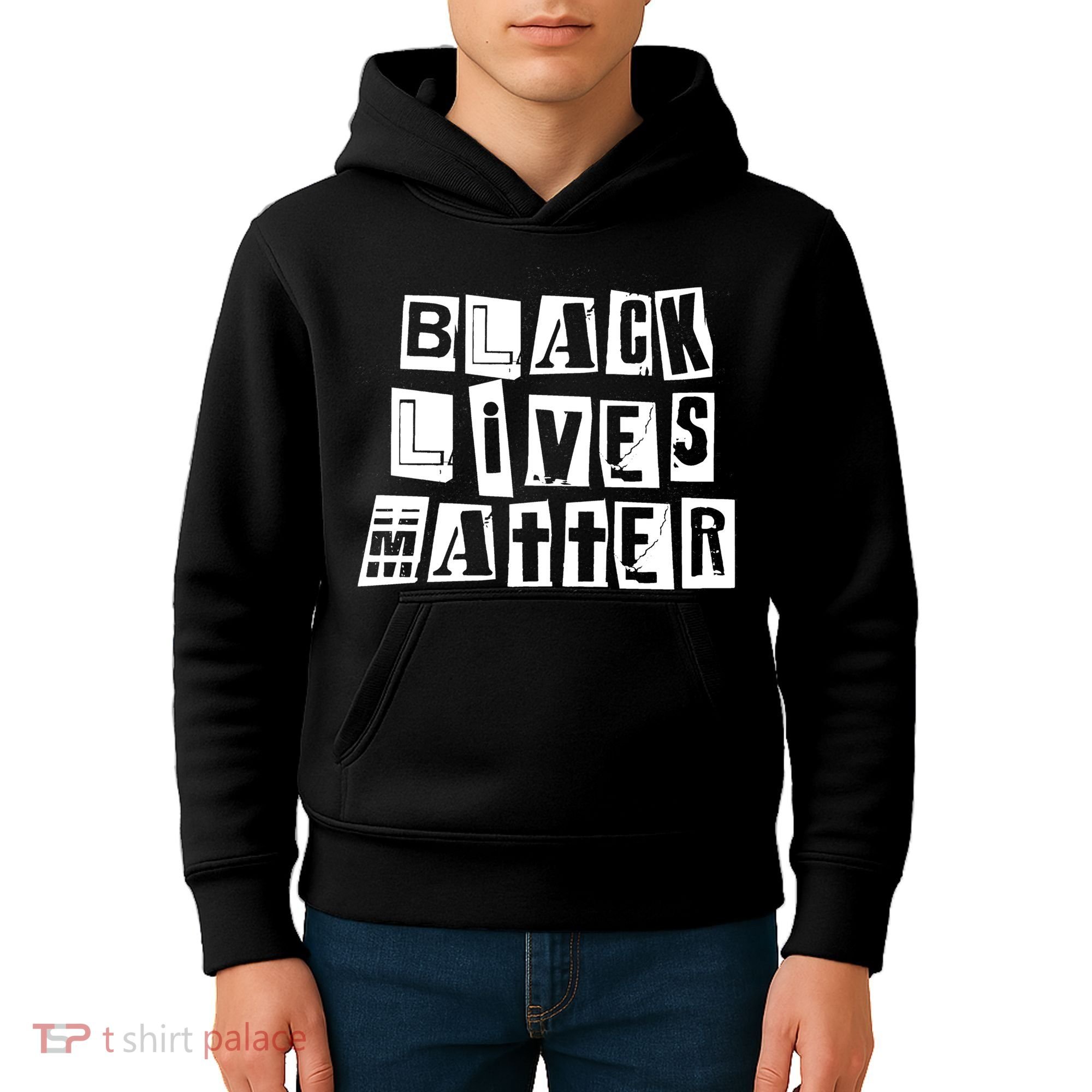 Black Lives Matter Note style  Kids Hoodie