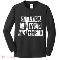 Black Lives Matter Note style  Kids Long Sleeve Shirt thumb 0