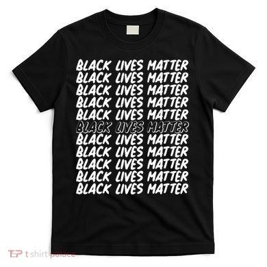 Black Lives Matter Pattern T-Shirt