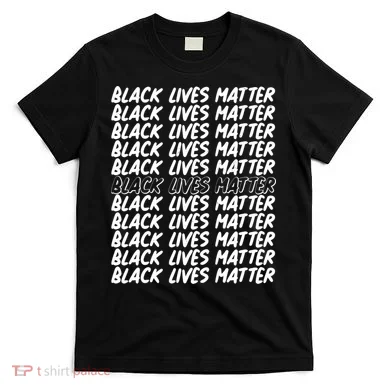 Black Lives Matter Pattern T-Shirt
