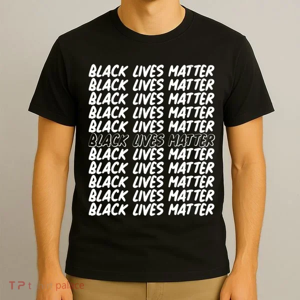 Black Lives Matter Pattern T-Shirt