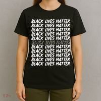 Black Lives Matter Pattern T-Shirt thumb 4