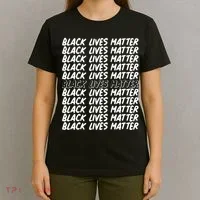 Black Lives Matter Pattern T-Shirt thumb 4