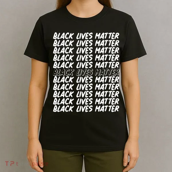 Black Lives Matter Pattern T-Shirt