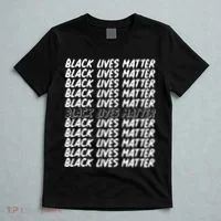 Black Lives Matter Pattern T-Shirt thumb 5