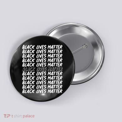 Black Lives Matter Pattern Button