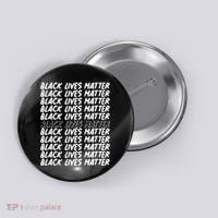 Black Lives Matter Pattern Button thumb 0