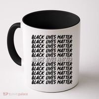 Black Lives Matter Pattern Coffee Mug thumb 0