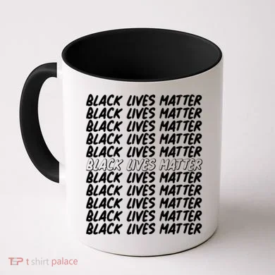 Black Lives Matter Pattern Coffee Mug