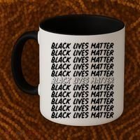 Black Lives Matter Pattern Coffee Mug thumb 2